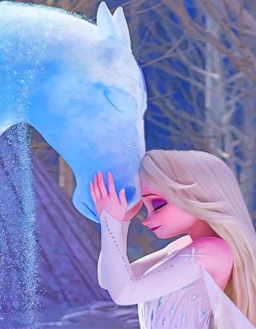 Nokk and Elsa Snow Queen Paint By Numbers