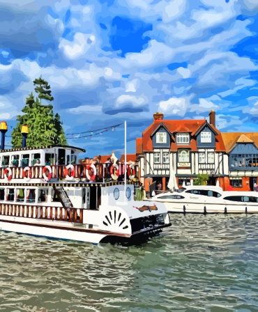 Boats of Norfolk Broads Paint By Numbers