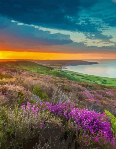 North York Moors Sunset Paint By Numbers