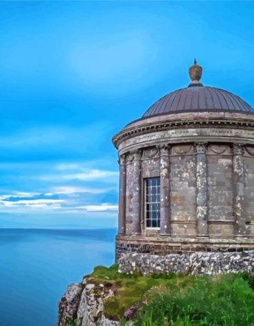 Mussenden Temple Landscape Paint By Numbers