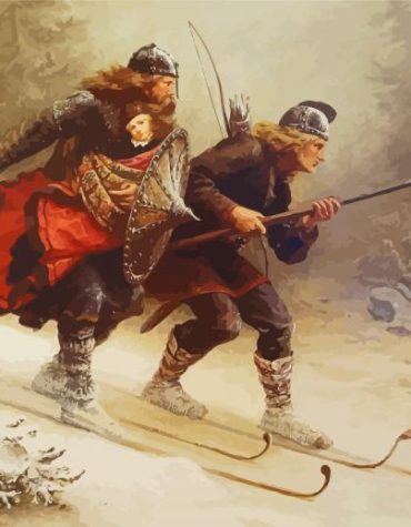 Norwegian Snow Warriors Paint By Numbers