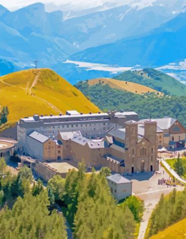 Notre Dame De La Salette Mountain Views Paint By Numbers