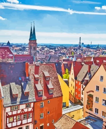Nuremberg Cityscape Paint By Numbers