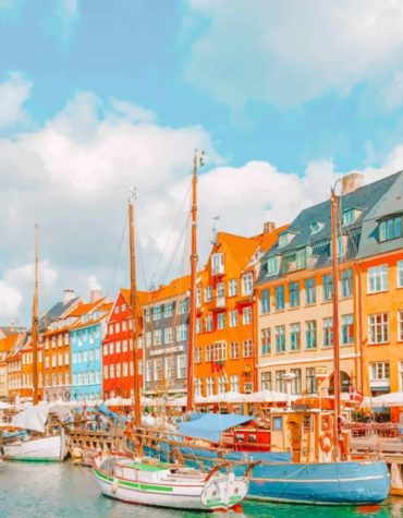 Scandinavian Harbor Scene Paint By Numbers