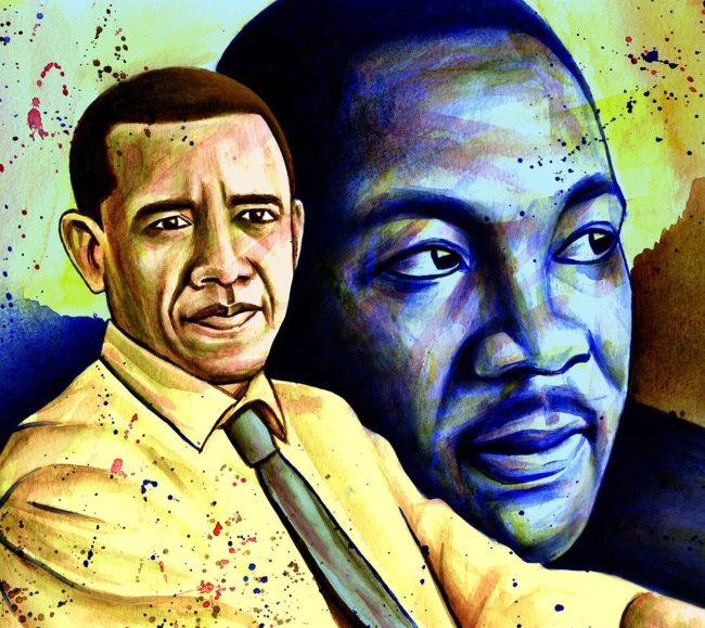 Barack Obama and King Luther Paint By Numbers