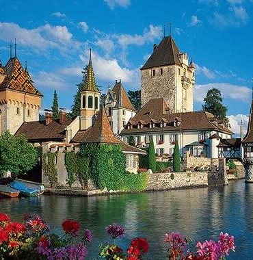 Oberhofen Castle Switzerland Paint By Numbers