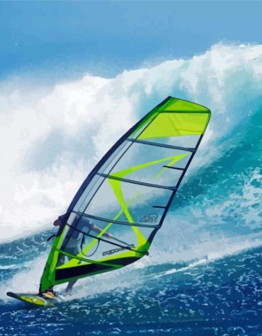 Ocean Windsurfer Adventure Paint By Numbers