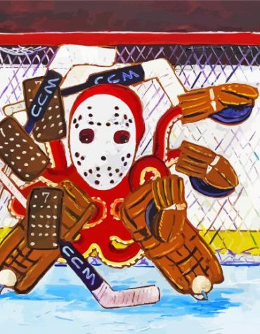 Ice Hockey Goalkeeper Adventure Paint By Numbers