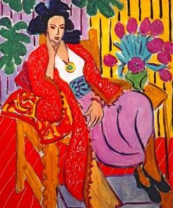 Odalisque Red Jacket Matisse Paint By Numbers