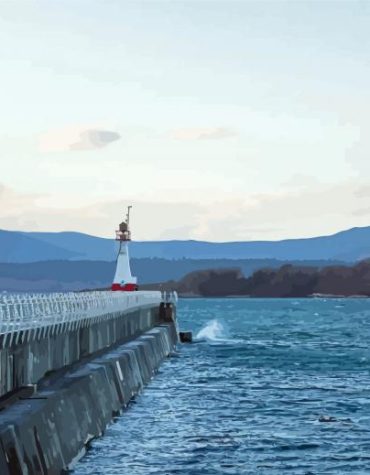 Ogden Point Lighthouse Paint By Numbers