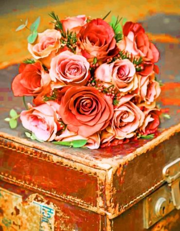 Vintage Floral Boxes Paint By Numbers