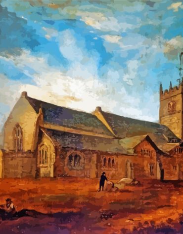 Old Church Vintage Building Paint By Numbers