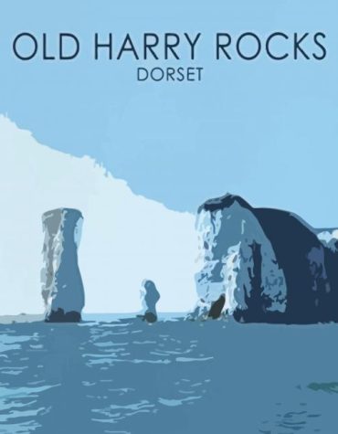Old Harry Rocks Seascape Paint By Numbers