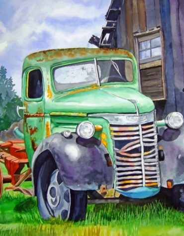 Vintage Rusty Engines Paint By Numbers