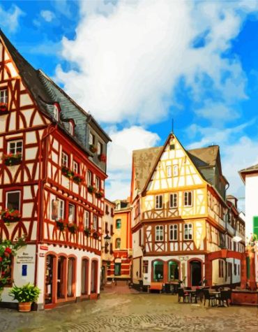 Historic Mainz Old Town Paint By Numbers