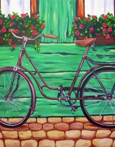 Vintage Bike Creativity Paint By Numbers