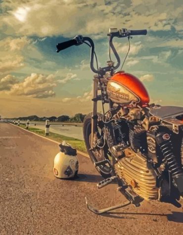 Classic Motorcycle Engines Paint By Numbers