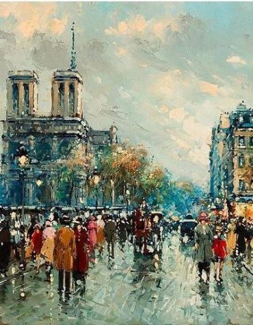 Historic Notre Dame Street Paint By Numbers