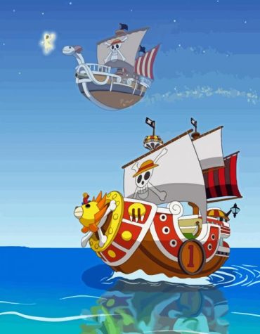 One Piece Anime Ships Paint By Numbers