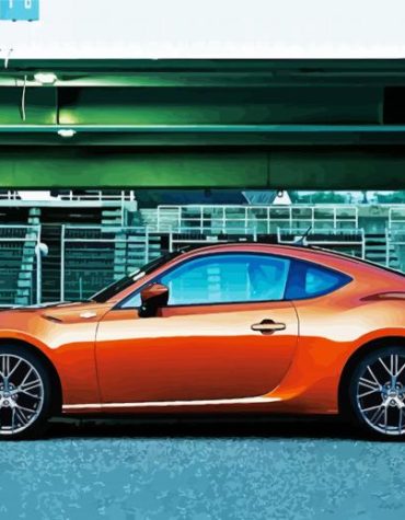Orange Toyota GR 86 Paint By Numbers