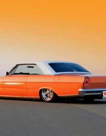 Vintage Orange Ford Galaxie Paint By Numbers