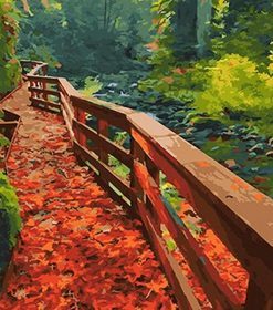 Oregon Autumn Scenery Paint By Numbers