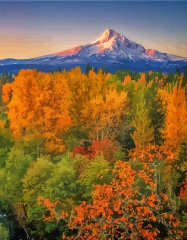 Mt Hood Oregon Landscapes Paint By Numbers