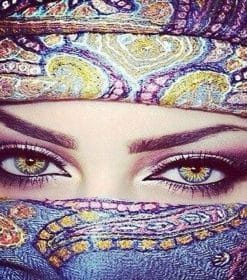 Oriental Woman Eyes Paint By Numbers