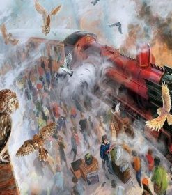 Owls and Trains Adventure Paint By Numbers