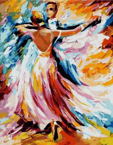 Romantic Newlyweds Dance Paint By Numbers
