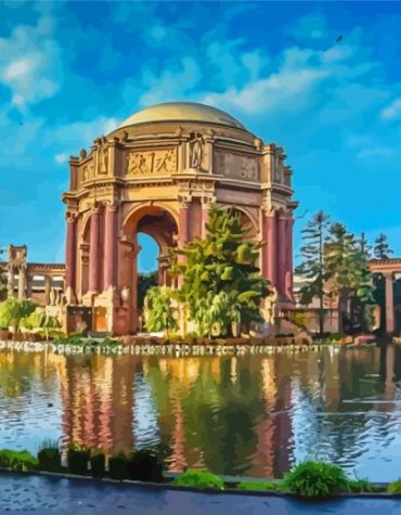 Palace of Fine Arts California Paint By Numbers