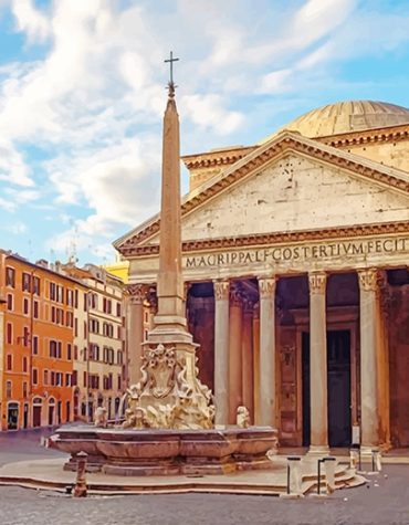 Pantheon Italy Paint By Numbers