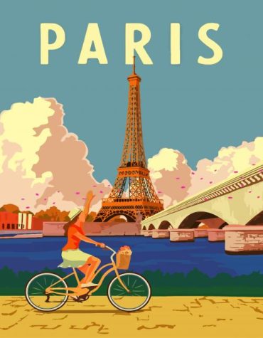 Paris Eiffel Tower Paint By Numbers