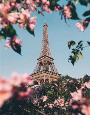 Spring Eiffel Tower Paris Paint By Numbers
