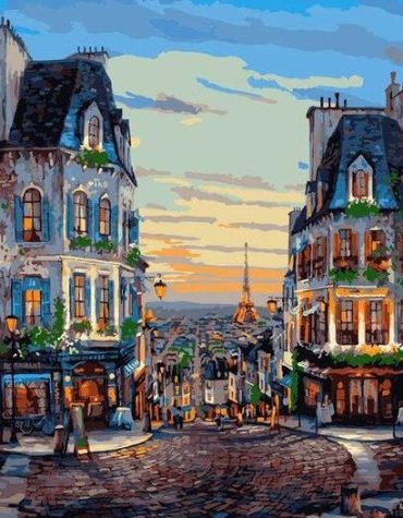 Paris France Cityscape Paint By Numbers