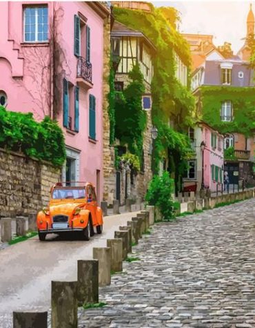 Historic Paris Cityscape Paint By Numbers