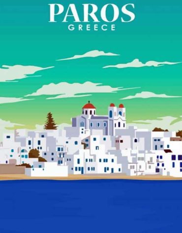 Paros Greece Island Paint By Numbers