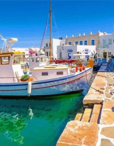 Paros Island Boats Paint By Numbers