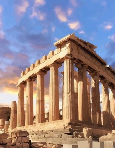 Parthenon Greece Paint By Numbers