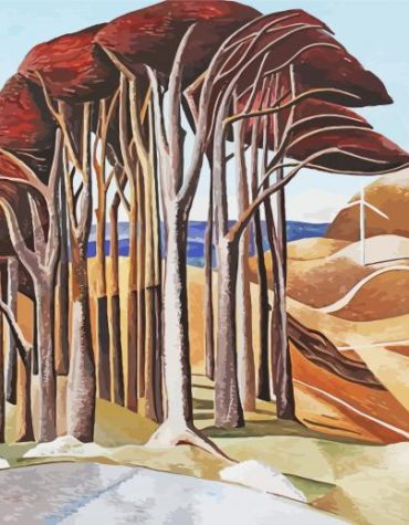 Paul Nash Trees Paint By Numbers