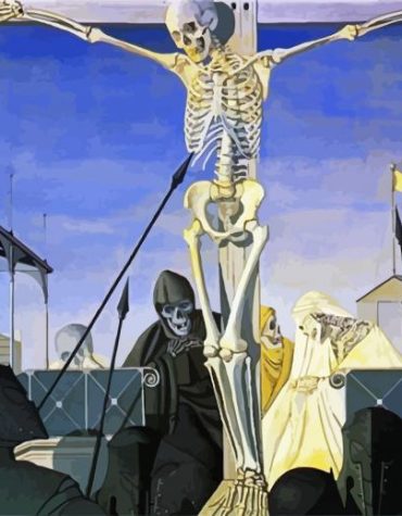 Paul Delvaux Crucifixion Art Paint By Numbers
