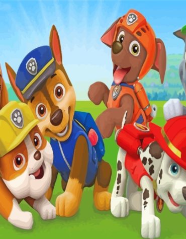 Paw Patrol Animations Dogs Paint By Numbers