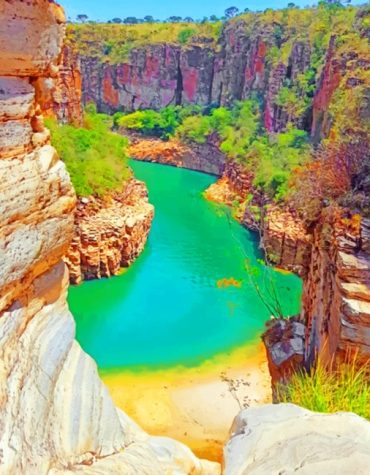 Brilliant Brazil Lake Paint By Numbers