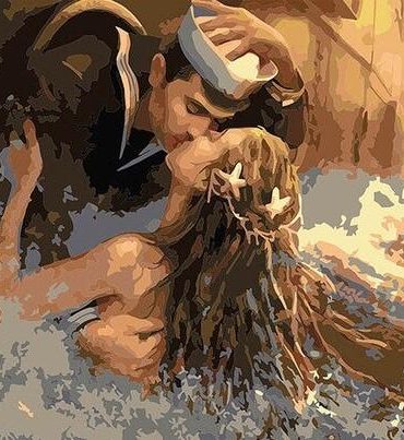 Sailor and Mermaid Romance Paint By Numbers