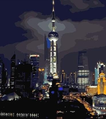 Seoul Tower Nightscape Paint By Numbers