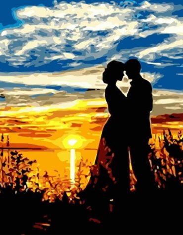 Loving Couple Romantic Scene Paint By Numbers