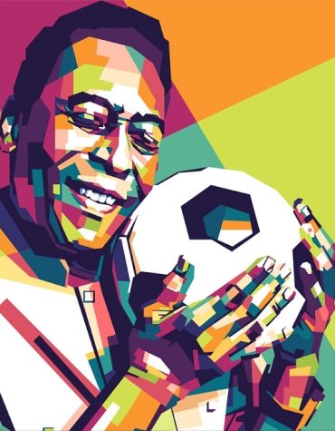 Pele Iconic in Pop Art Paint By Numbers
