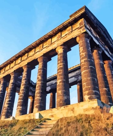 Historic Penshaw Monument Paint By Numbers
