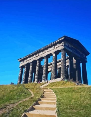 Historical Penshaw Temple Paint By Numbers