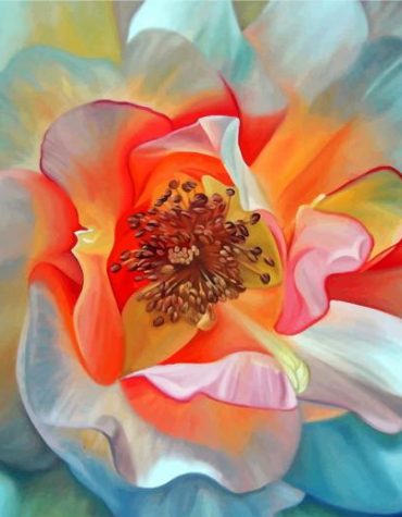 Peony Flowers Delight Paint By Numbers